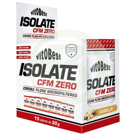 Isolate Cfm Zero Sabor Vainilla 15 Sobres Vit.o.best