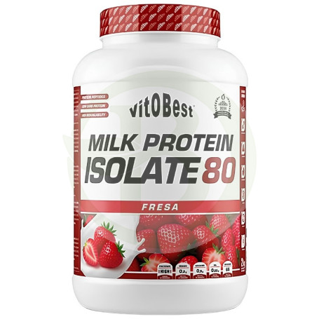 Milk Protein Isolate 80 Sabor Fresa 2Kg Vit.o.best