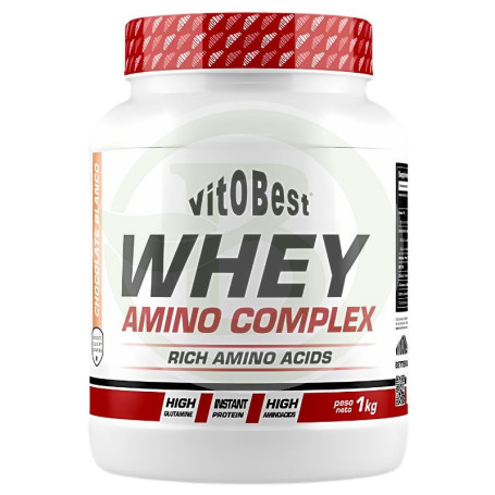 Whey Amino Complex Sabor Chocolate Blanco 1Kg Vit.o.best