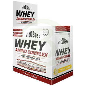 Whey Amino Complex Sabor Yogur De Limón 15 Sobres Vit.o.best
