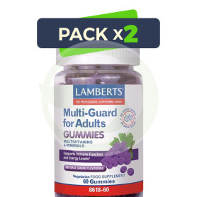Pack 2x Multi Guard Adultos 60 Gummies Lamberts